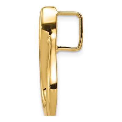 14K Yellow Gold Omega Slide Pendant – view 4