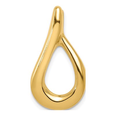 14K Yellow Gold Omega Slide Pendant