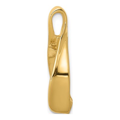 14K Yellow Gold Polished Slide Pendant – view 3