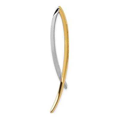 14K Two-Tone Gold Fits Omega Slide Pendant – view 3