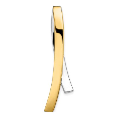 14K Two-Tone Gold Fits Omega Slide Pendant – view 4