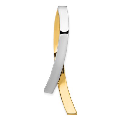 14K Two-Tone Gold Fits Omega Slide Pendant
