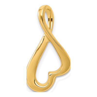 14K Yellow Gold Polished Slide Pendant