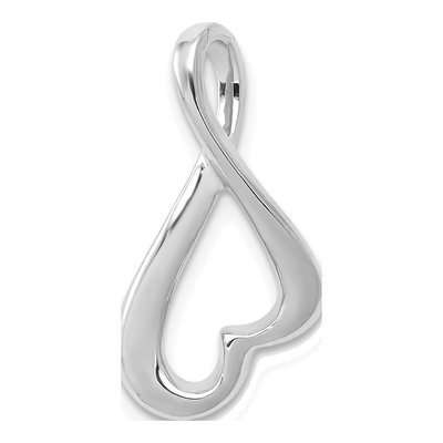 14K White Gold Polished Slide Pendant