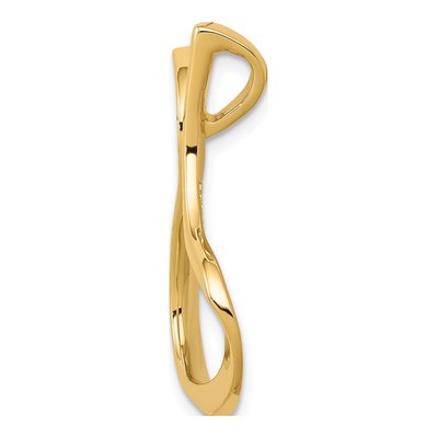 14K Yellow Gold Polished Slide Pendant – view 3