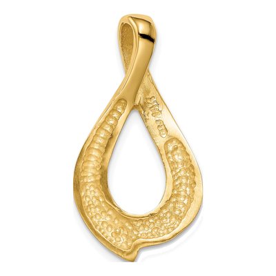 14K Yellow Gold Omega Slide Pendant – view 4