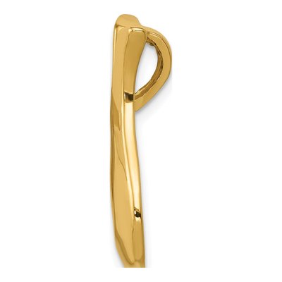 14K Yellow Gold Polished Slide Pendant – view 3