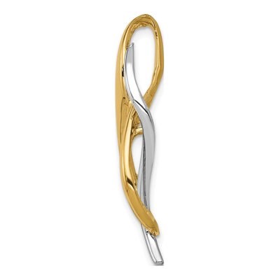 14K Two-Tone Gold Slide Pendant – view 3