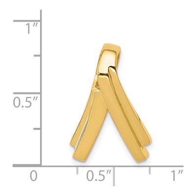 14K Yellow Gold for Omega Slide Pendant – view 5