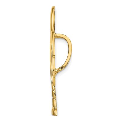 14K Yellow Gold Charleston Palmetto Moon Slide Pendant – view 3