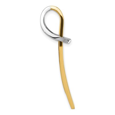 14K Two-Tone Gold Knot Slide Pendant – view 3