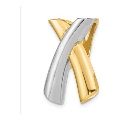 14K Two-Tone X Slide – view 6
