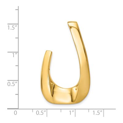 14K Yellow Gold U-Shape for Omega Slide Pendant – view 4