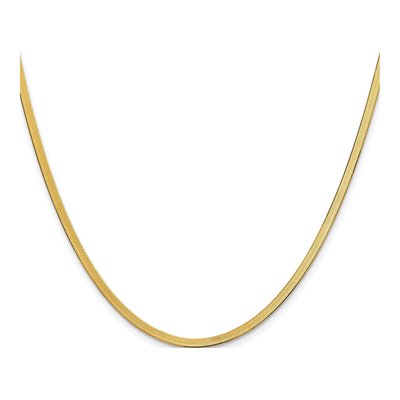 14K Yellow Gold 2.5mm Herringbone Chain – view 3