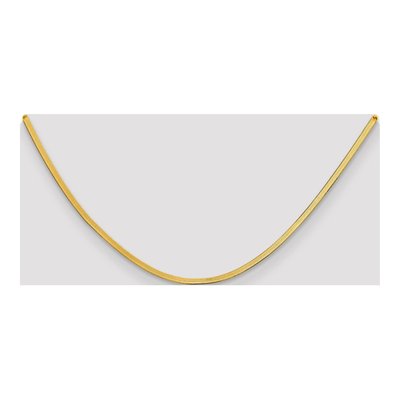 14K Yellow Gold 2.5mm Herringbone Chain – view 5