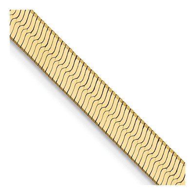 14K Yellow Gold 4mm Herringbone Chain