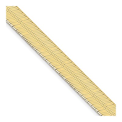 14K Yellow Gold 10mm Silky Herringbone Chain