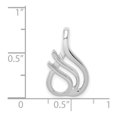 14K White Gold for Omega Slide Pendant – view 4