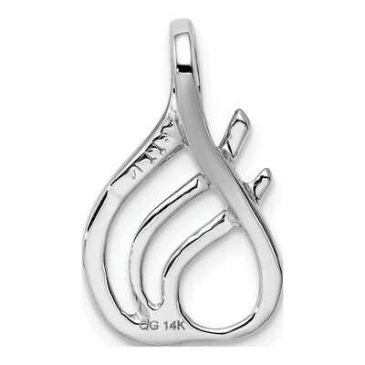 14K White Gold for Omega Slide Pendant – view 5