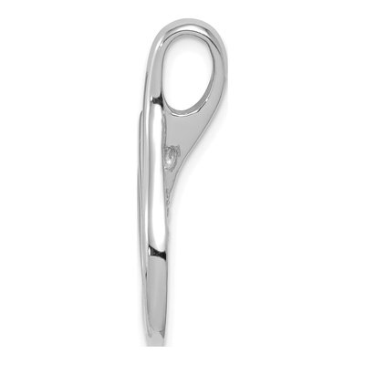 14K White Gold Omega Slide Pendant – view 3