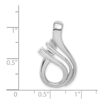 14K White Gold Fits Up To 5mm Omega, 6mm Reversible, Omega Slide – view 4