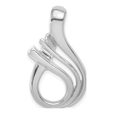 14K White Gold Fits Up To 5mm Omega, 6mm Reversible, Omega Slide