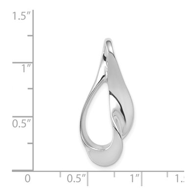 14K White Gold Fits Up to Regular Slide Pendant – view 4