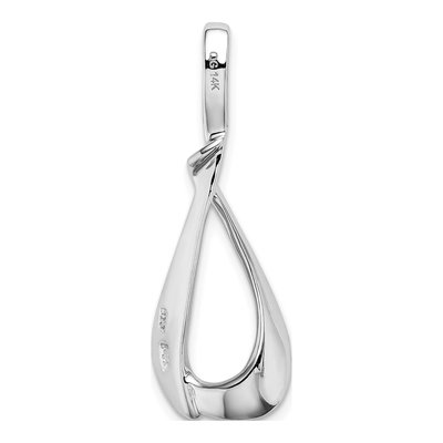 14K White Gold Fits Up to Regular Slide Pendant – view 4