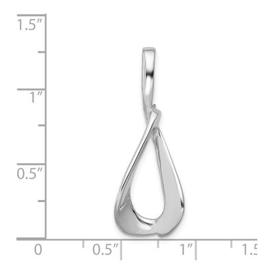 14K White Gold Fits Up to Regular Slide Pendant – view 5