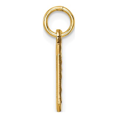 14K Yellow Gold Small Number 0 Charm – view 3