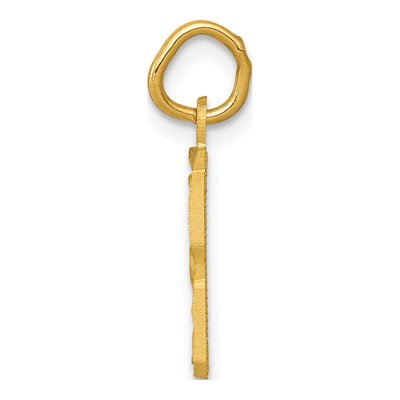 14K Yellow Gold Small Number 8 Charm – view 3