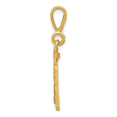14K Yellow Gold Small Number 13 Pendant – view 3
