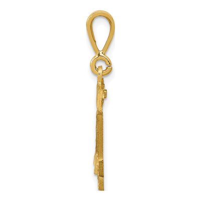 14K Yellow Gold Number 14 Pendant – view 3