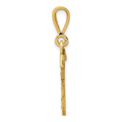 14K Yellow Gold Number 17 Charm – view 3