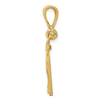 14K Yellow Gold Number 21 Charm – view 3