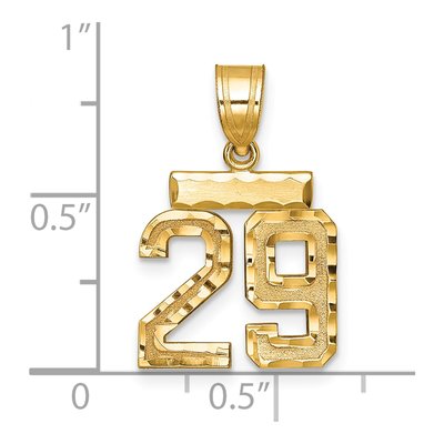 14K Yellow Gold Number 29 Charm – view 2