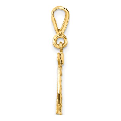 14K Yellow Gold Number 42 Pendant – view 3