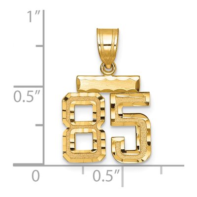 14K Yellow Gold Number 85 Charm – view 2