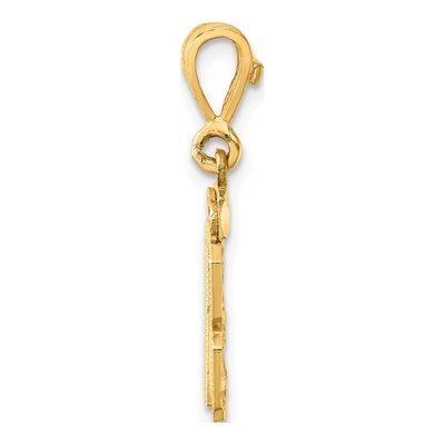 14K Yellow Gold Number 87 Charm – view 3