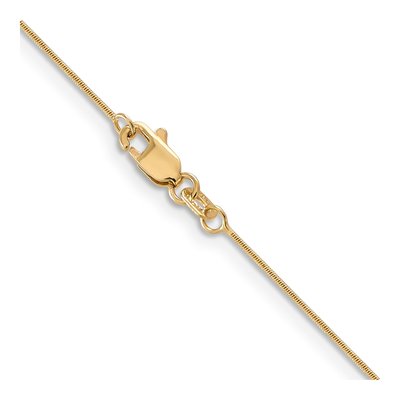 14K Yellow Gold 0.65mm Round Snake Chain – view 5