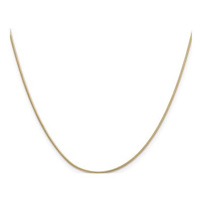14K Yellow Gold 0.9mm Round Snake Chain – view 4