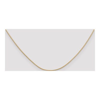 14K Yellow Gold 0.9mm Round Snake Chain – view 6
