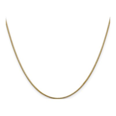 14K Yellow Gold 1.1mm Round Snake Chain – view 3