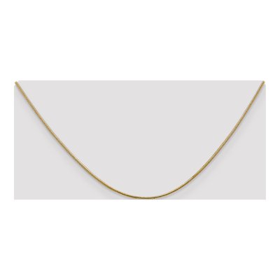 14K Yellow Gold 1.1mm Round Snake Chain – view 5