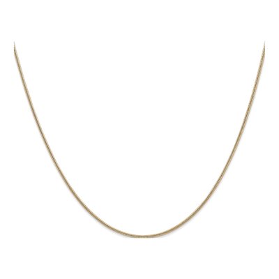 14K Yellow Gold 1.4mm Round Snake Chain – view 3