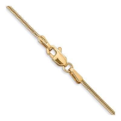 14K Yellow Gold 1.4mm Round Snake Chain – view 4