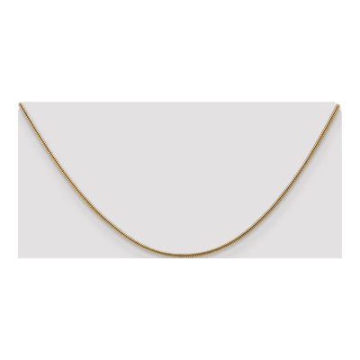 14K Yellow Gold 1.6mm Round Snake Chain – view 4