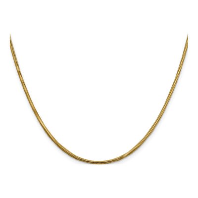 14K Yellow Gold 1.85mm Round Snake Chain – view 4
