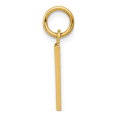 14K Yellow Gold Small Number 1 Charm – view 3
