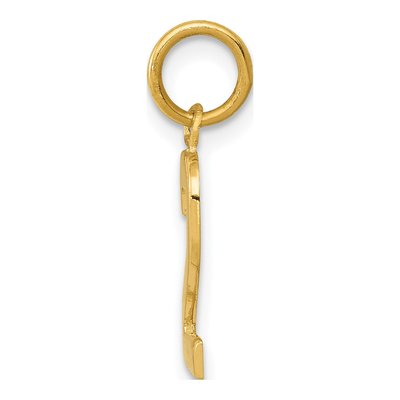 14K Yellow Gold Small Number 2 Charm – view 3